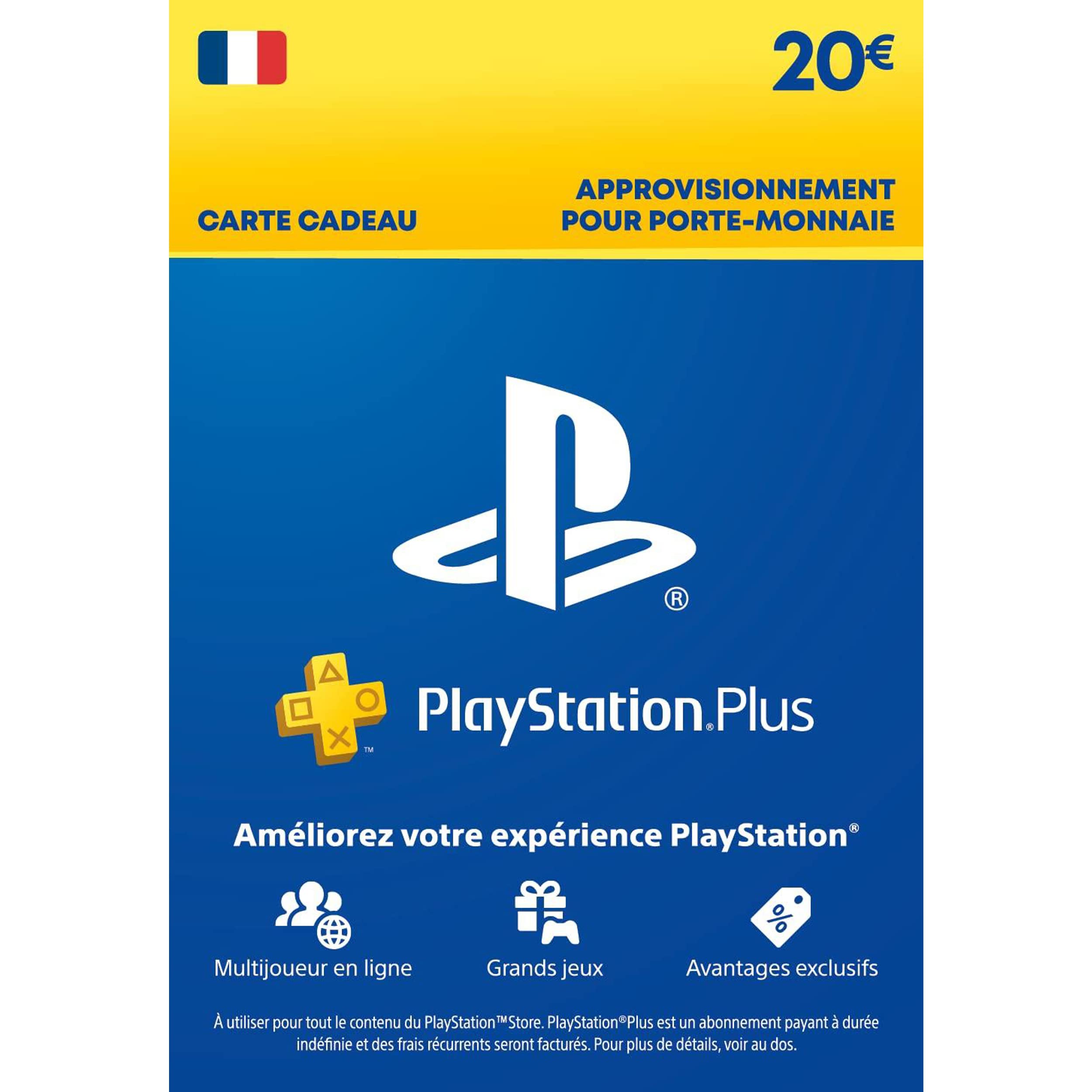 Carte Playstation Network 20 EUR ( FR ) - Achat jeux video Maroc