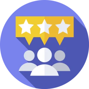 Icon satisfaction du client