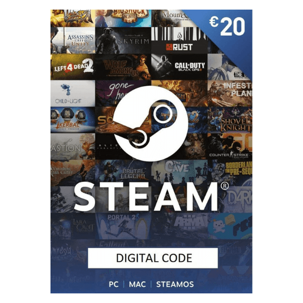 Carte Steam 20€  Carte cadeau Steam à 20 € pas cher