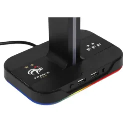 Konix FFF Double support porte casque gaming – Rétroéclairage – Noir et bleu prix maroc
