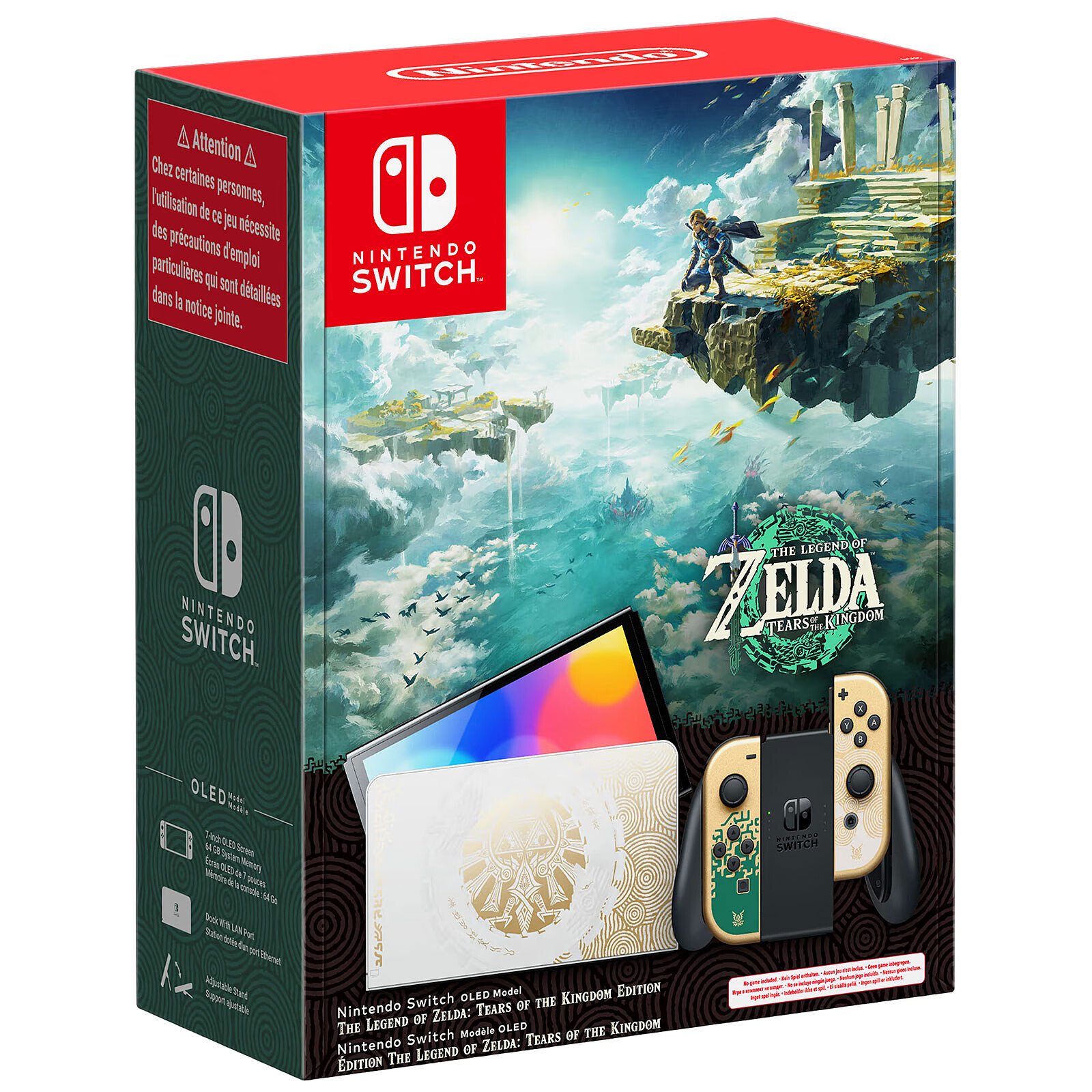 Nintendo Switch OLED (Edition Limitée The Legend of Zelda : Tears of the Kingdom) MAROC