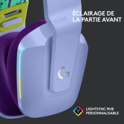 Logitech G733 Lightspeed (Lilac) prix maroc