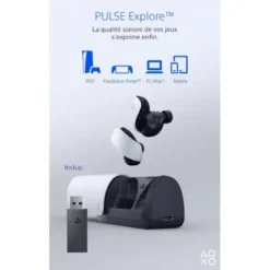 Ecouteurs sans-fil Pulse Explore, bluetooth, compatible PS5 et PlayStation Portal prix maroc