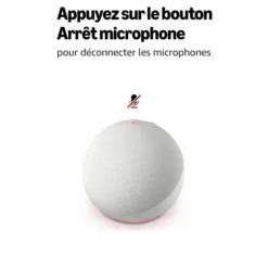 Enceinte Connectée Echo Dot (5e génération, modèle 2022) avec Bluetooth et Alexa Couleur Bleu-gris prix maroc