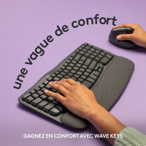 Logitech Wave Keys Clavier Sans Fil | Logitech au Maroc