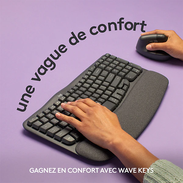 Logitech Wave Keys Clavier Sans Fil – Image 2