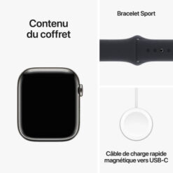 Watch Series 9 GPS Cellular Acier | Apple Watch Maroc