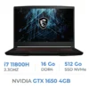 MSI GF63 11SC (THIN) i7-11800H/16GB/512GB SSD/GTX1650 4GB/15.6″ W11 BTS