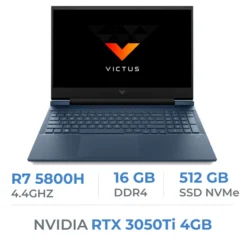 HP VICTUS 16 AMD R7 5800H/16GB/512GB SSD/RTX 3050Ti 4GB/16.1″ 144Hz