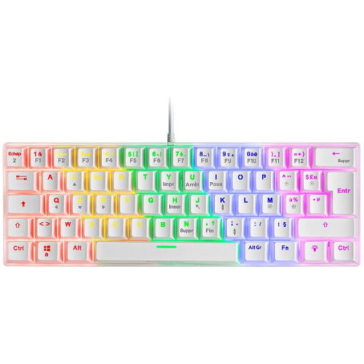 MARS GAMING MKULTRA WHITE RGB | Clavier Gaming Maroc