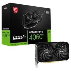 MSI GeForce RTX 4060 Ti VENTUS 2X OC BLACK 16GB GDDR6