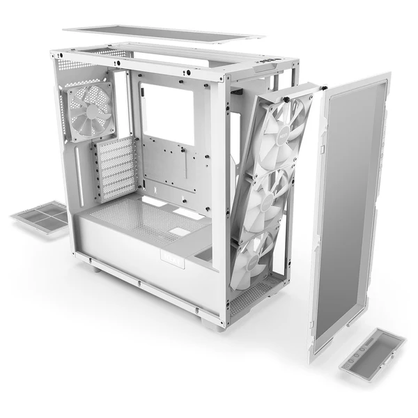 NZXT H7 Flow RGB White – Image 3