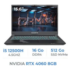 Gigabyte G5 KF i5 12500H/16GB/512GB SSD/RTX4060 8GB/15.6″ 144Hz