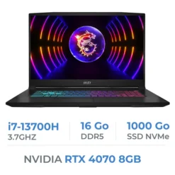 MSI Katana 17 B13VGK i7-13700H/16 Go DDR5/1TB SSD/RTX4070/17,3″ 240Hz QHD