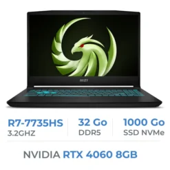 MSI BRAVO 15 C7VF AMD Ryzen 7 7735HS/32GB/1TB SSD/RTX4060 8GB/15.6″ 144Hz IPS
