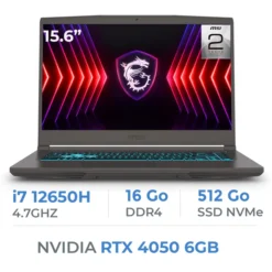 MSI Thin B12VE i7-12650H/16GB DDR4/512GB SSD/RTX4050 6GB/15.6″ 144Hz