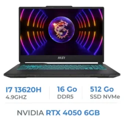 MSI CYBORG 15 A13VE i7-13620H 2X8GB 512GB NVMe PCIe SSD Gen4x4 RTX 4050 6GB 15.6″ FHD 144Hz IPS