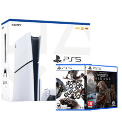 Playstation 5 Slim Standard + Pack (Suicide Squad / Assassin's Creed Mirage)