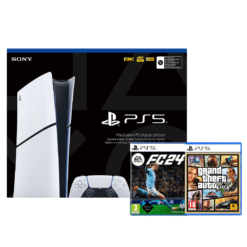 PS5 Slim Digital Edition + FC 24 + GTA 5 Prix MAROC