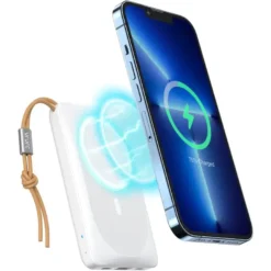 VRURC Power Bank Sans Fil avec Support de doigt