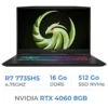 MSI BRAVO 15 C7VFK Ryzen 7 7735HS 2X8GB 512GB NVMe PCIe SSD Gen4x4 RTX 4060 8GB 15.6″ FHD 144Hz IPS