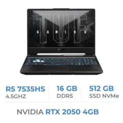 ASUS TUF Gaming AMD Ryzen 5 7535HS/16GB DDR5/512GB SSD/RTX2050 4GB/15.6″ 144Hz