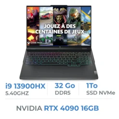 Lenovo Legion Pro 7 16IRX8H Intel i9 13900HX/32GB/1TB SSD/RTX4090/16″ 240Hz