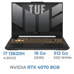 ASUS TUF Gaming F15 – FX507VI (2024) (i7-13620H/16GB DDR5/512GB SSD/RTX 4070/15.6″ FHD 144 Hz) FX507VI-LP135W
