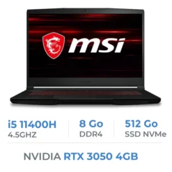 MSI GF63 THIN i5-11400H/8GB/512GB SSD/RTX3050 4GB/15.6″ 144Hz