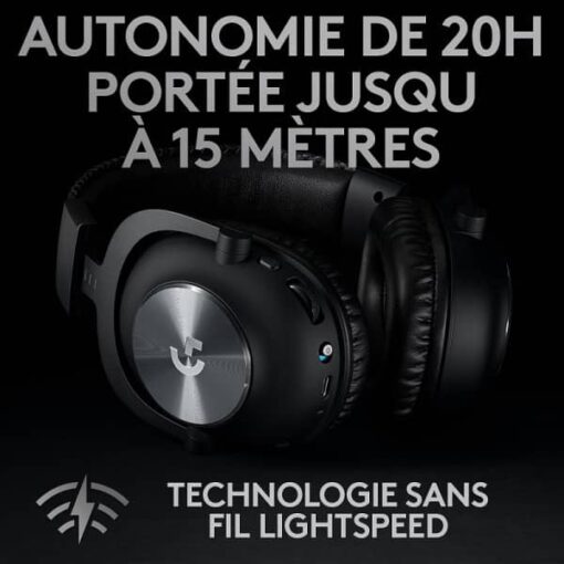 Logitech G Pro X Wireless Lightspeed Gaming Headset Noir Prix Maroc