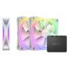 NZXT F120 RGB Duo Triple Pack White prix maroc