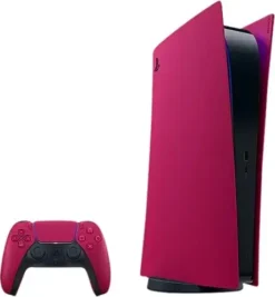 Coque plastique PS5 Disc (Rose)