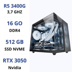 PC Gamer AMD Ryzen 5 3400G/512GB SSD/16GB/RTX3050 prix maroc