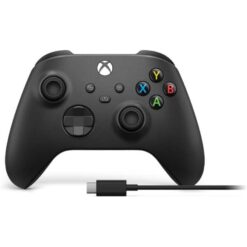 Xbox Manette sans fil Carbon Noir avec Câble USB-C pour PC, Xbox Series X/S/One prix maroc