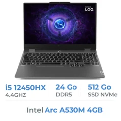 Lenovo LOQ 15IAX9I Intel i5-12450HX/24GB/512GB SSD/Arc A530M 4GB/15.6″ 144Hz IPS
