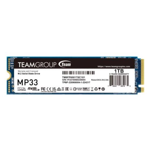 TeamGroup MP33 PRO 1TB M.2 PCIe NVMe à un prix abordable au Maroc