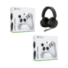 Manettes Xbox V2 Blanc + Casque Xbox Wireless