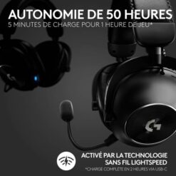 Logitech G Pro X 2 Lightspeed (Black) prix maroc