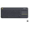 Logitech Wireless Touch Keyboard K400 Plus (Noir) au meilleur prix au Maroc