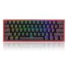 Redragon K616 Fizz PRO 60% Wireless RGB Red Switches (Black) prix maroc