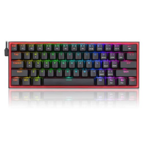 Redragon K617 Fizz 60% RGB Red Switches (Black) au meilleur prix au Maroc