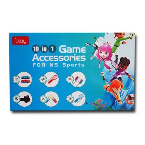 Kit d'accessoires de sport 10 en 1 pour Nintendo Switch, contrôleur Joycon de jeu de sport, sangle NS, bracelet de danse, raquette au meilleur prix au Maroc