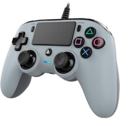 Manette filaire Compact Controller Nacon grise pour PS4 compatible PC au meilleur prix au Maroc.