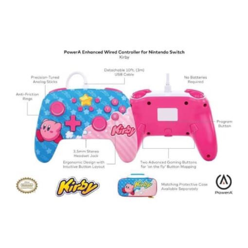 Manette filaire pour Nintendo Switch PowerA Kirby prix maroc