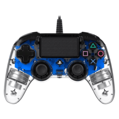 Manette filaire lumineuse Officielle PS4 Bleu NACON