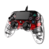 Manette filaire lumineuse Officielle PS4 Rouge NACON