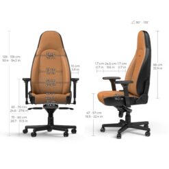 Noblechairs ICON Real Leather Cognac/Black prix maroc