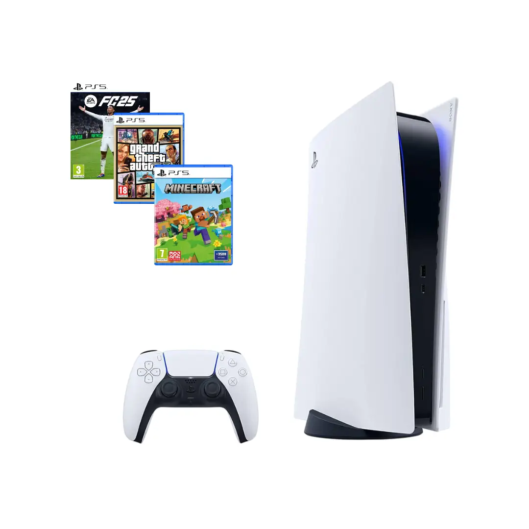 PS5 Fat Standard + FC25 + GTA 5 + MINICRAFT