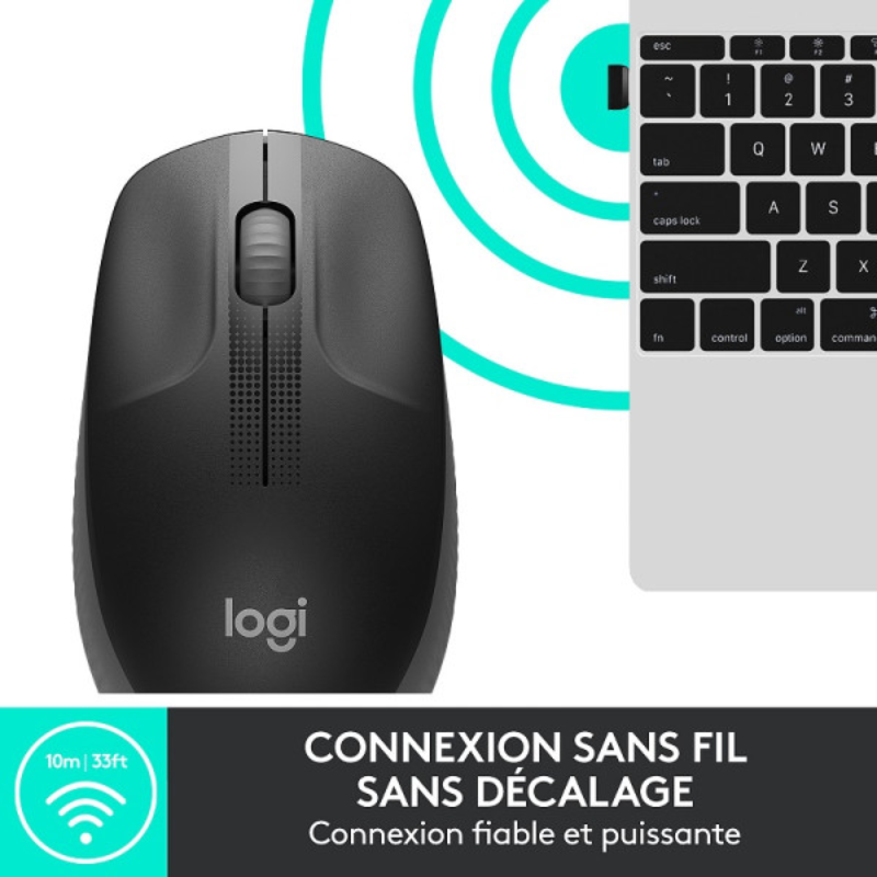 Logitech M190 (Charbon) au Prix Maroc