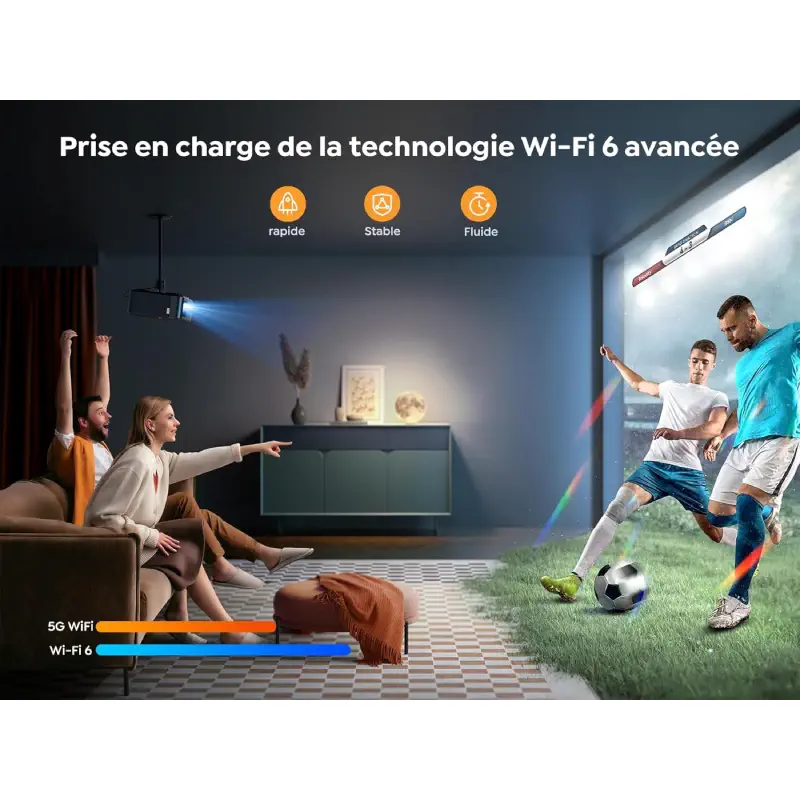 Videoprojecteur Yaber 4K avec Son JBL et Google TV (WiFi - Bluetooth) au Prix Maroc